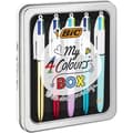 Miniatyrbild 1 av 5: BIC My 4 Colors Box - indragbara kulspetspennor med medium spets (1,0 mm), kartong med 5