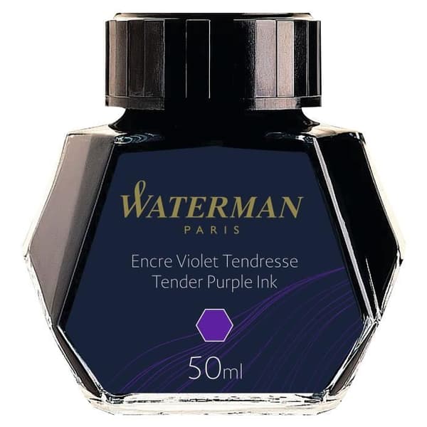 WATERMAN reservoarpenna bläck, Delicate Violet färg, 50 ml flaska