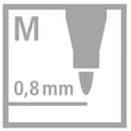 Miniatyrbild 5 av 6: Förpackning med 10 STABILO pointMax tuschpennor med medelspets 0.8mm Svart