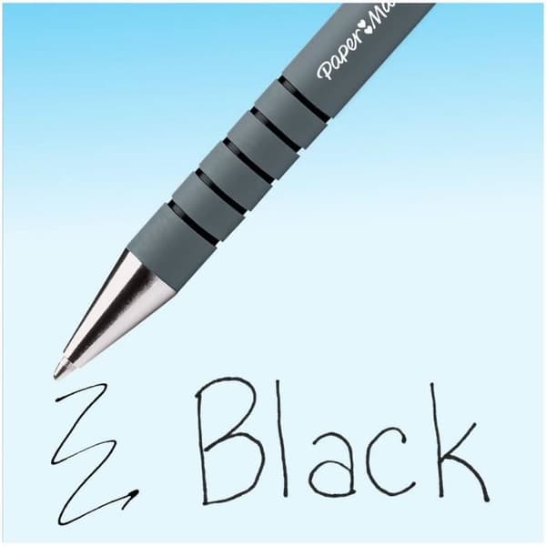 Paper Mate FlexGrip Gel Pens - Svart bläck - Medium Point (0,7 mm)