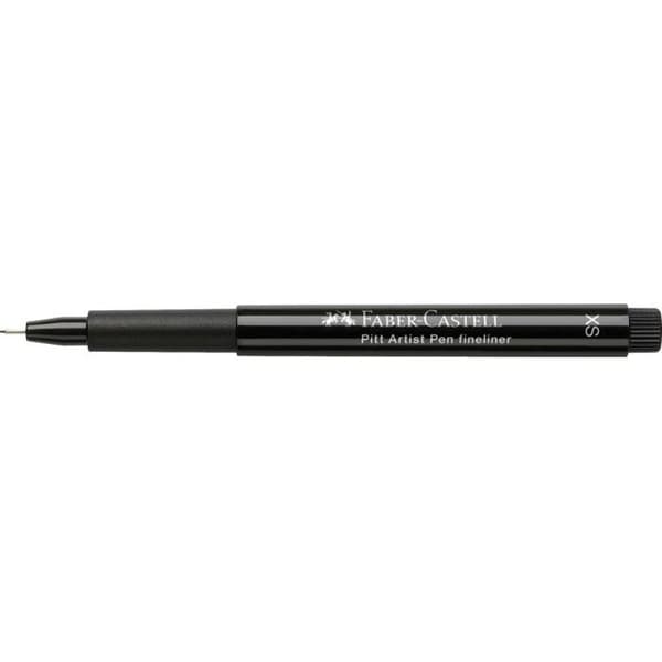 Kinasvart tuschpenna - FABER-CASTELL - PITT artist pen - Brush tip 0,1 mm - Svart - Permanent