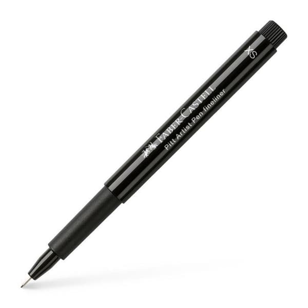 Kinasvart tuschpenna - FABER-CASTELL - PITT artist pen - Brush tip 0,1 mm - Svart - Permanent