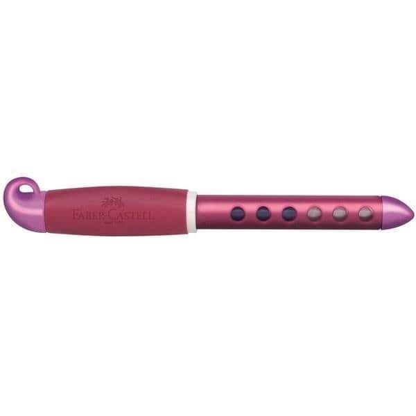 Reservoarpenna - FABER-CASTELL - Scribolino - Vänsterhänt - Blackberry röd - Ergonomisk