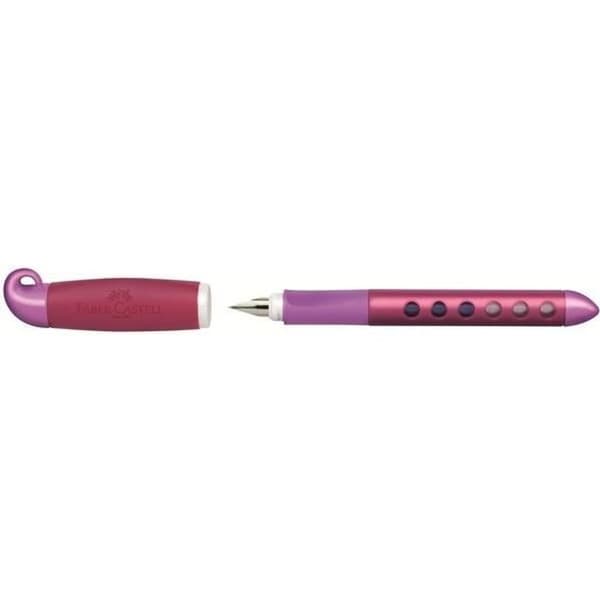 Reservoarpenna - FABER-CASTELL - Pedagogisk högerhänt - Ergonomisk - Raderbart blått bläck - Anti-rolling