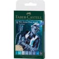 Miniatyrbild 1 av 3: Markörer - Faber-Castell - Pitt Artist Pen - Blå toner - The Blues - Etui med 8 markörer