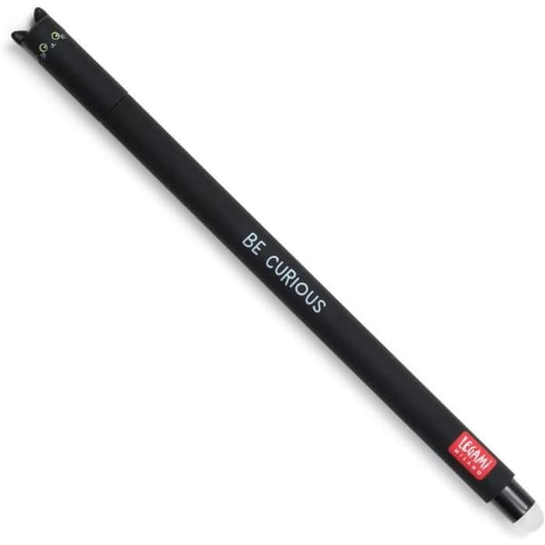 Raderbar gelbläckpenna - Legami - Kattkropp - 0,7 mm - Svart bläck - Raderbar