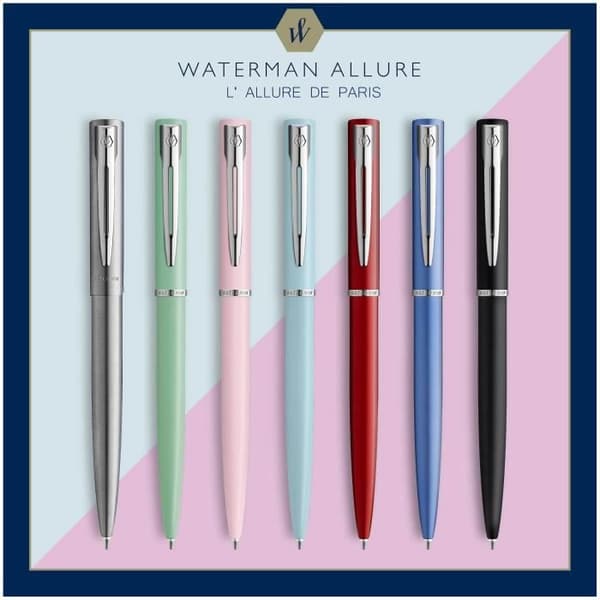 WATERMAN Allure Kulspetspenna, Pastellgrön, Medium Point Blue Refill, Presentbox