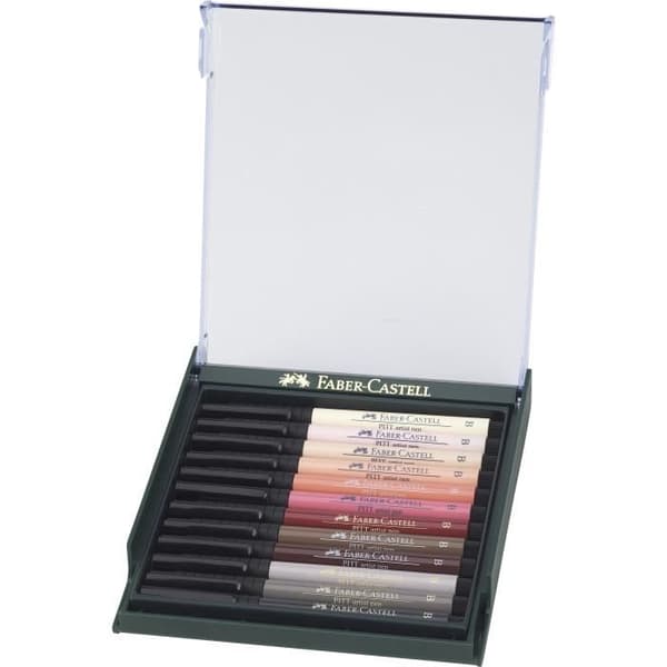 FABER-CASTELL Kartong med 12 köttmarkörer