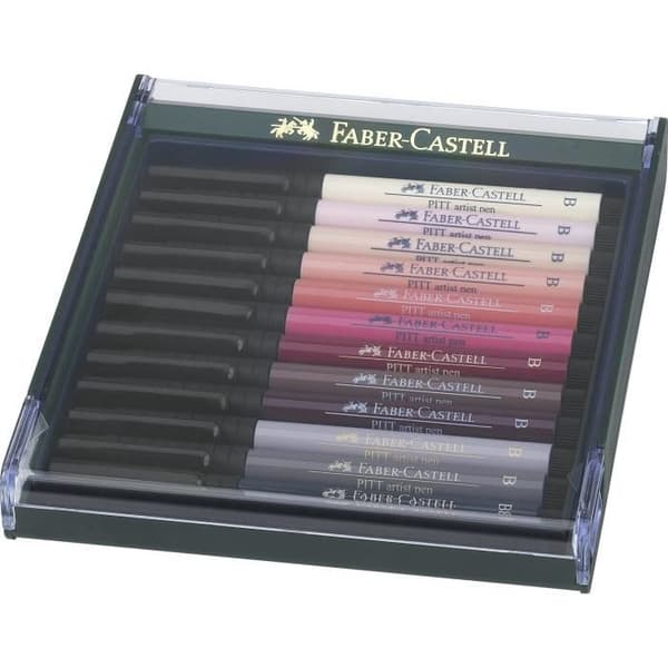 FABER-CASTELL Kartong med 12 köttmarkörer