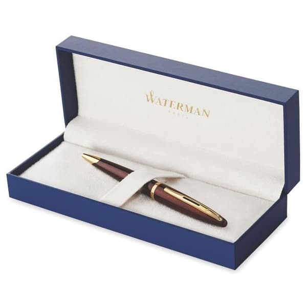 WATERMAN Carene Ambre kulspetspenna, bärnsten, guldkant, medelspets blå refill, presentförpackning