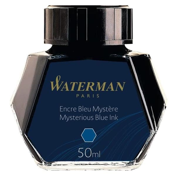 WATERMAN reservoarpenna bläck, Mystery Blue färg, 50 ml flaska