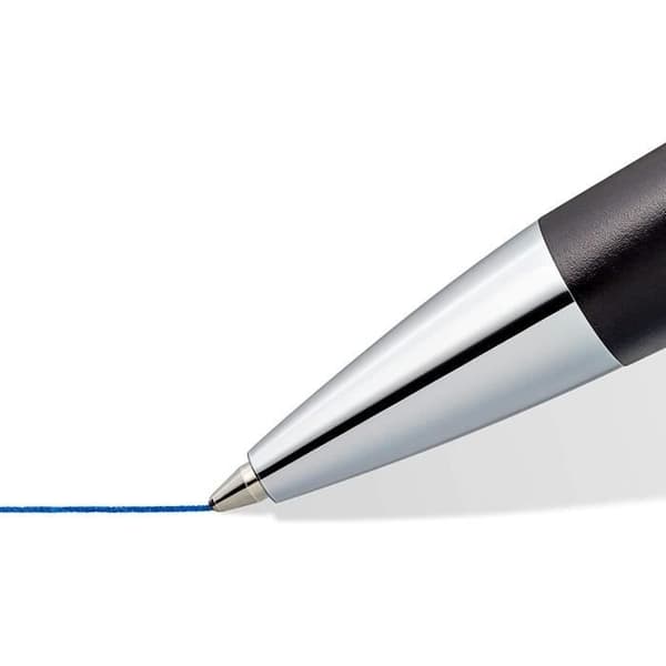 Retraktabel kulpen - STAEDTLER - Triplus - Blå - Medelstift - Påfyllningsbar