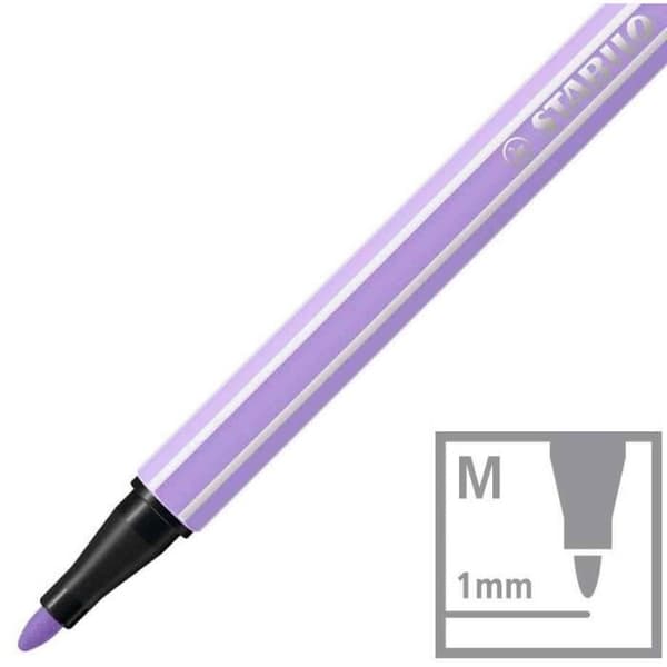 Feutre - STABILO - Pen 68 PASTELlove - 12 pastellfärger - Spets 1,0 mm - För barn
