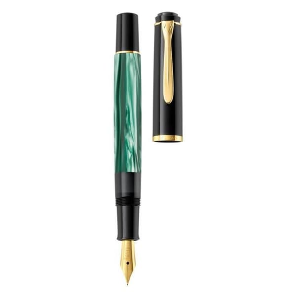 Pelikan Elegance M200 Reservoarpenna EF-spets 1,9 x 14,3 x 1,9 cm Marmorerad grön - 801768
