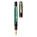 Miniatyrbild 3 av 4: Pelikan Elegance M200 Reservoarpenna EF-spets 1,9 x 14,3 x 1,9 cm Marmorerad grön - 801768