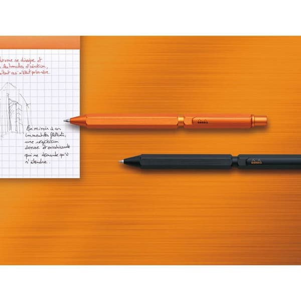 Kulspetspenna - Svart - 3 i 1 - Mekanisk penna - Rhodia - Multipenna - Samlingsskript