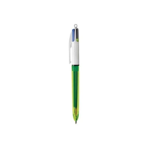 Kulspetspennor - BIC - Box med 12 - 4 färger - Genomskinlig design