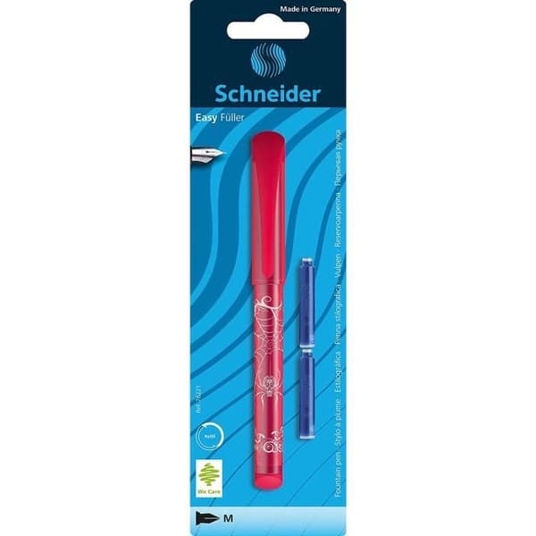 Fjäderpenna - SCHNEIDER - Easy - Slumparfärg - Stålspets - Utan avtryck - Ergonomisk