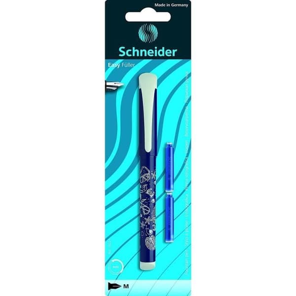 Fjäderpenna - SCHNEIDER - Easy - Slumparfärg - Stålspets - Utan avtryck - Ergonomisk
