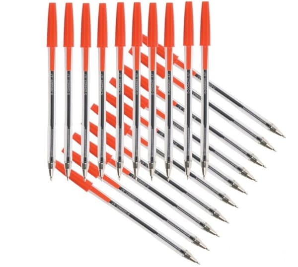 Penna - pennsats - Q-connect refill - KF34044 - Q Connect Medium kulspetspenna - Röd