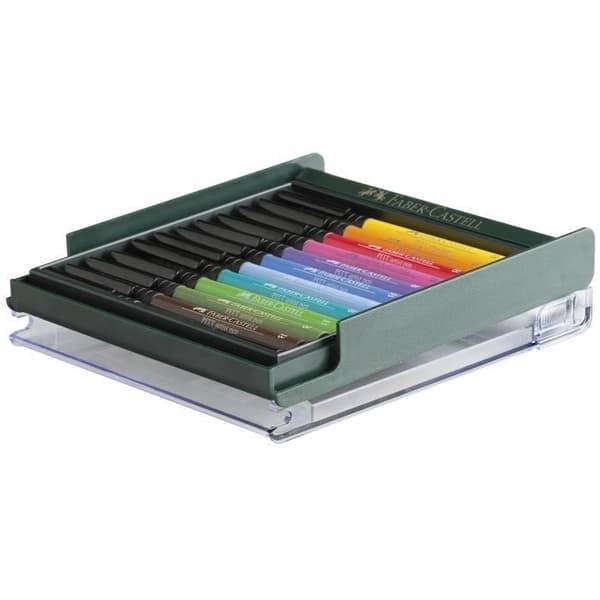 FABER-CASTELL Kartong med 12 grundläggande markörer