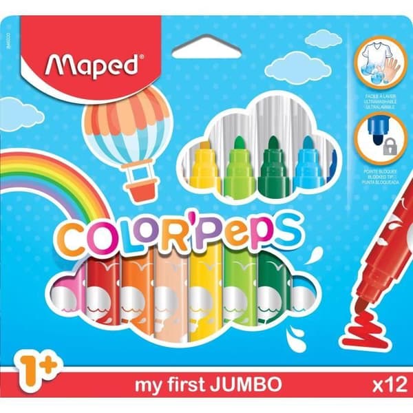 MAPED Box med 12 Color'peps Maxi Felt