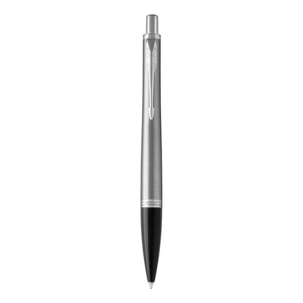Parker URBAN kulspetspenna, Metro metallic, medium spets, kromkant, blå refill