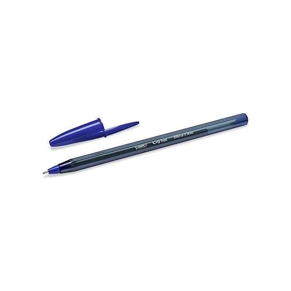 Set med 20 Crystal Exact Kulspetspennor - BIC - Fine Point - Blå färg