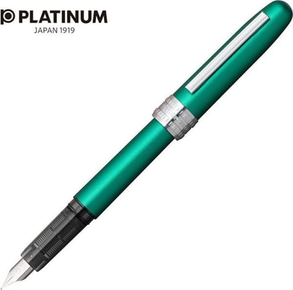 Stylo - pennset - Platinum refill för Stylo füllpenna Plaisir Teal Green, F, matt grön