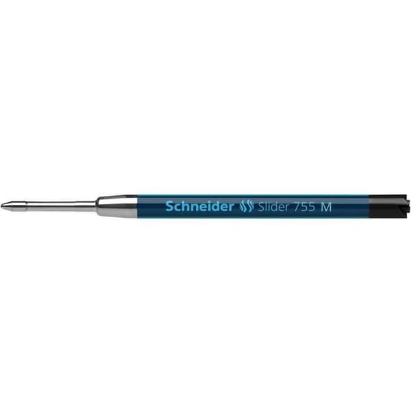 Köp Stylo Bille - SCHNEIDER - Slider 755 - Medelspets - Viscoglide Tinte - Svart