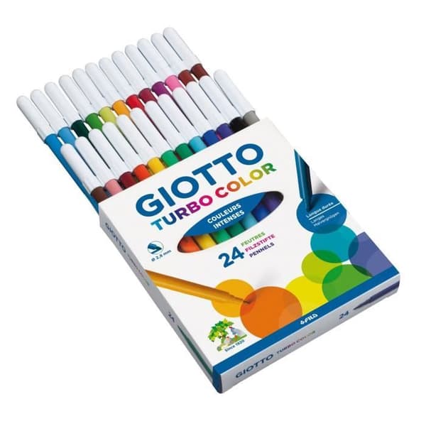 GIOTTO Hängfodral med 24 turbo färgpennor