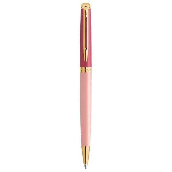 Waterman Hémisphère kulspetspenna - Rosa lack - Guldpläterad - Blå refill - Presentförpackning