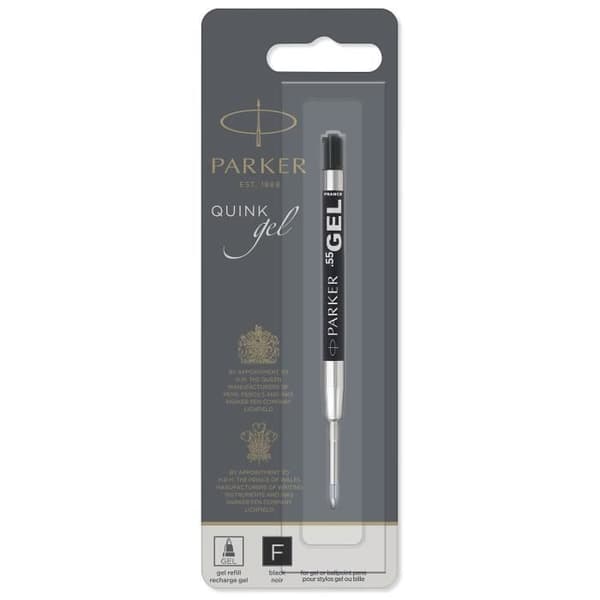 PARKER Quink gel refill för kulspetspenna - Fin spets - Svart