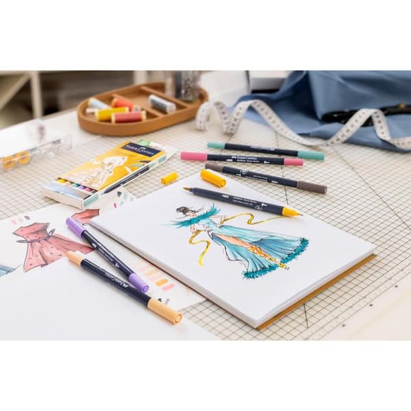 Färgpennor - Faber Castell - Goldfaber - 24 stycken - Dubbelspets - Flerfärgad