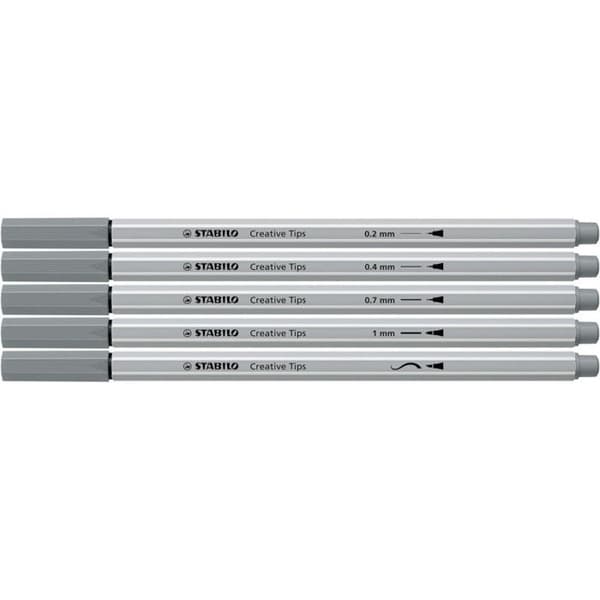 Ritpenna - STABILO Creative Tips - Kartongfodral x 10 olika kalligrafipennor med spetsar