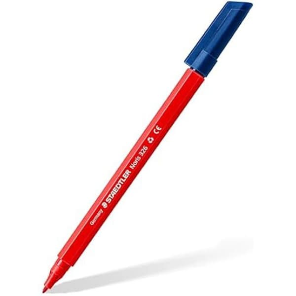 Färgpennor - STAEDTLER - Noris 326 - Medium spets 1 mm - 10 assorterade färger - Cool & Cute utgåvan