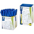 Miniatyrbild 2 av 2: Filttusch - STAEDTLER - Noris 307 - Paket med 50 - Spets 0,6 mm - Återvunnen plast 97% - Blå
