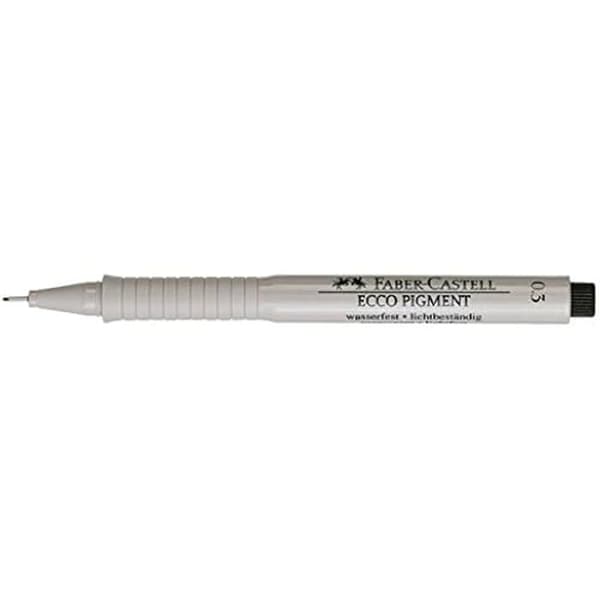 Ecco Pigment bläckpenna - FABER-CASTELL - 166399 - Fin spets - Vattentät - Ljusbeständig
