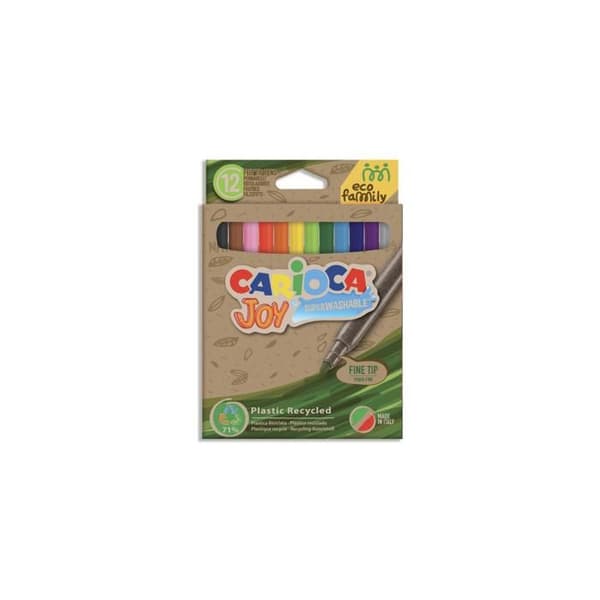 Markör - CARIOCA - 43100 - Multicolor - Flexibel - 12 stycken