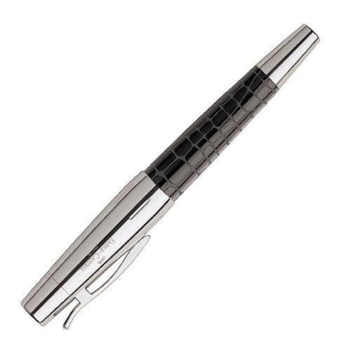 Faber Castell 148230 Reservoarpenna e-motion, linjebredd M, i harts (svart/krokodilskinnsutseende)