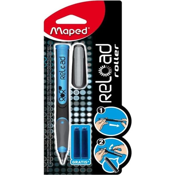 MAPED Reload Rollerball Pen + 2 pojkepatroner