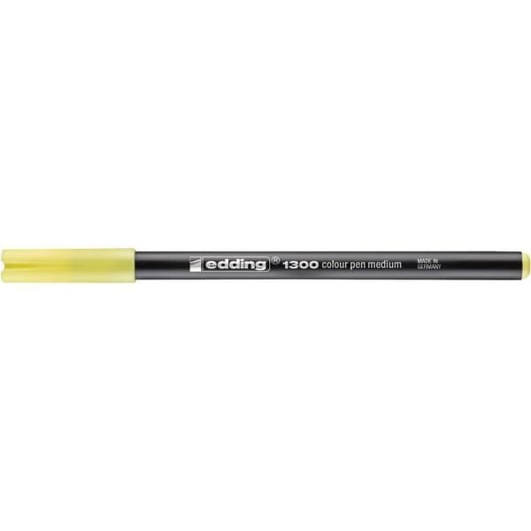 Set om 5 medelstora färgpennor 1300 citrongul 2 mm
