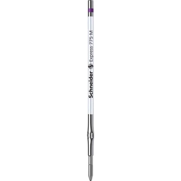 Omladdningspenna - Schneider - 177608-10 - Paket med 10 - Medium spets - Färg Lila