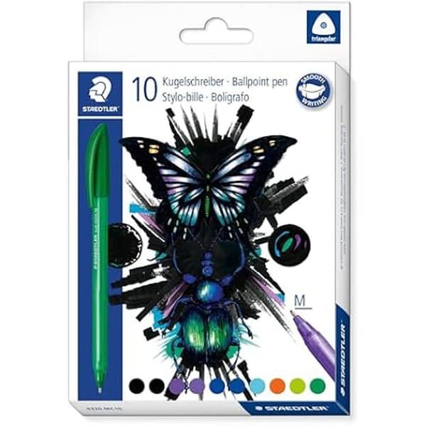Kulspet - STAEDTLER - Ball 4320 M - Medium spets 1 mm - Flerfärgad - Ergonomisk