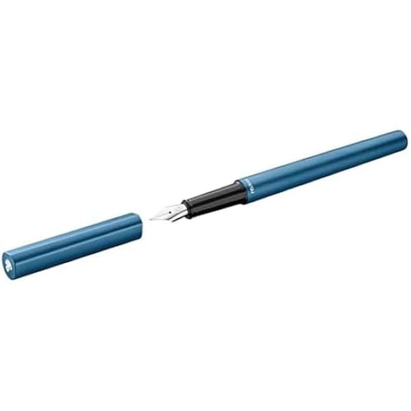 Stylo plume - PELIKAN - Ineo - Oceanblå - Ren design - Bläckpenna i rostfritt stål
