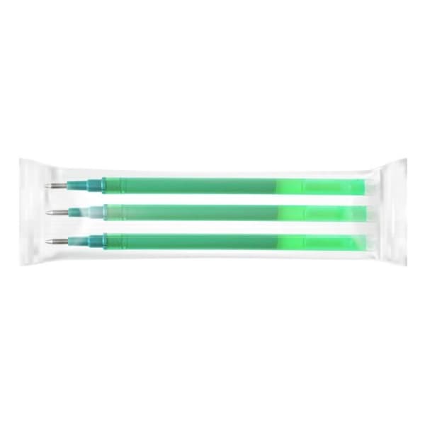 Grön Q-CONNECT raderbar rollerball - set om 3