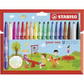 Miniatyrbild 1 av 5: Färgpennor - STABILO - Power Max - 18 Assorter - Medelspets - Tvättbar bläck