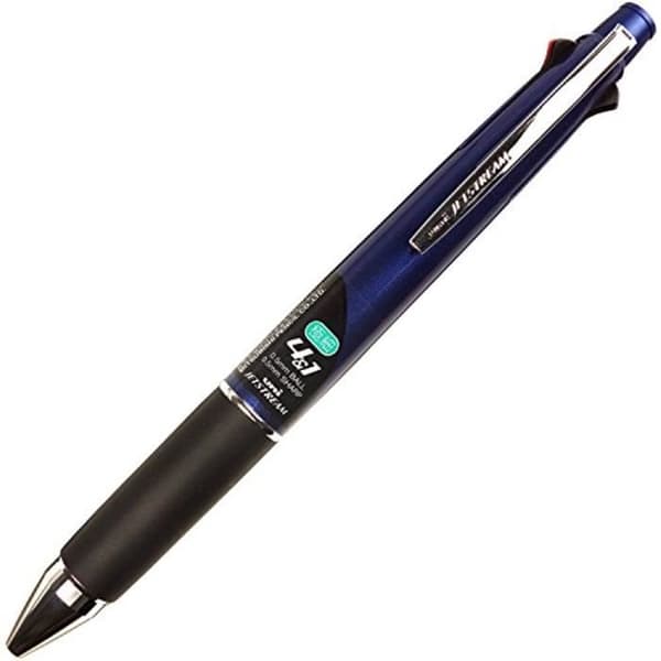Produkt Uni Jetstream Pen multifunktion, 4 färger kulspetspenna, marin cylinder (MSXE510005.9)