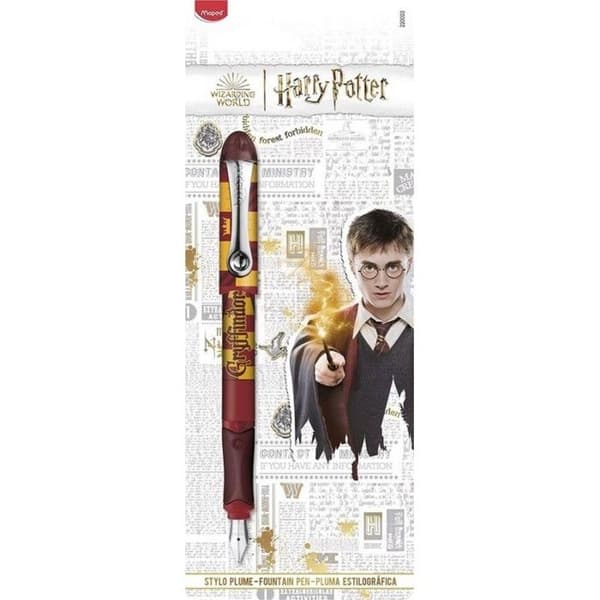 Stylo med bläck - Maped - Harry Potter - Iridiumpenna - Gryffindor-dekor - Flerfärgad