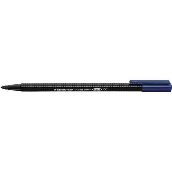 Färgpennor - STAEDTLER - Triplus Color - Svart - Bredd 1 mm - Hållbar spets